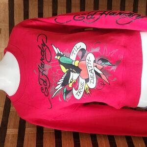 NWT! Ed Hardy "love kills" sweatshirt